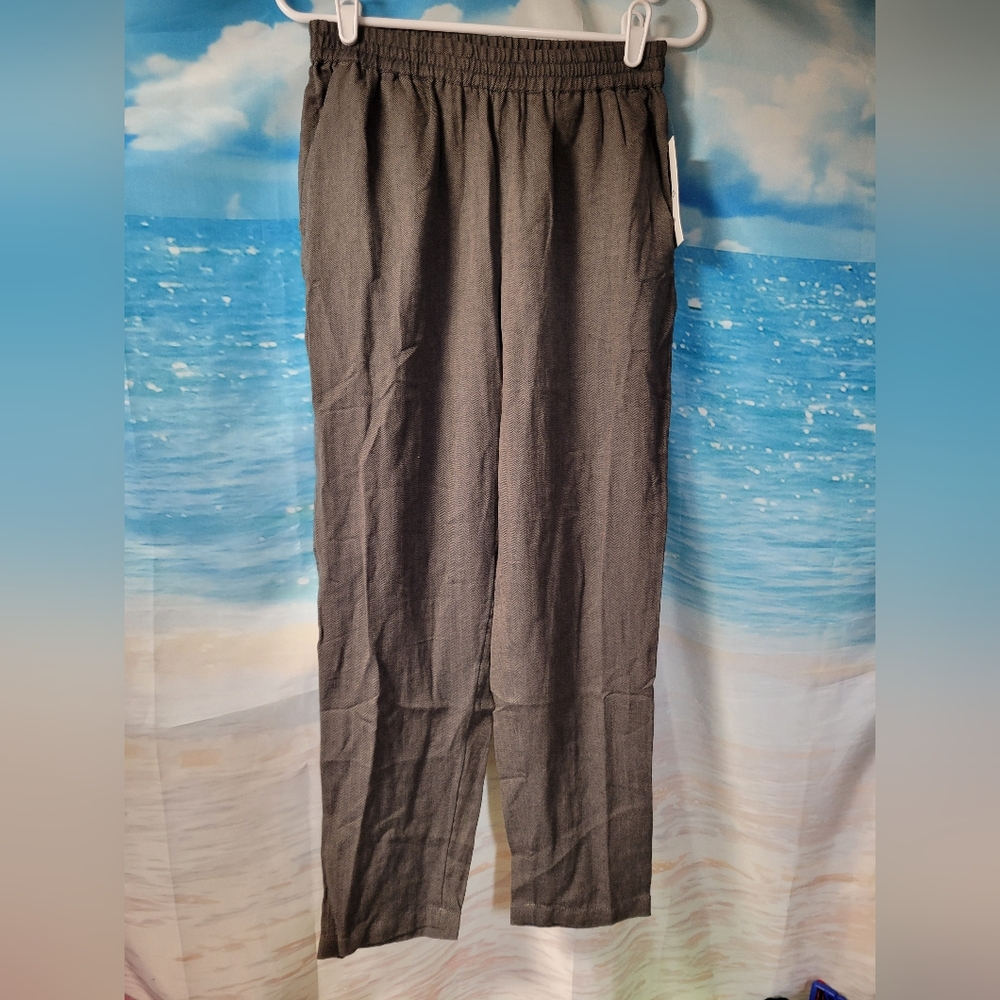 RVCA NWT New Yume Herringbone Pants Size Small/8 Elastic Waist‎